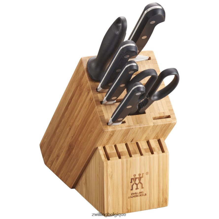 Zwilling professionnel s 7 pièces, jeu de blocs à couteaux, naturel coutellerie 206XHX51