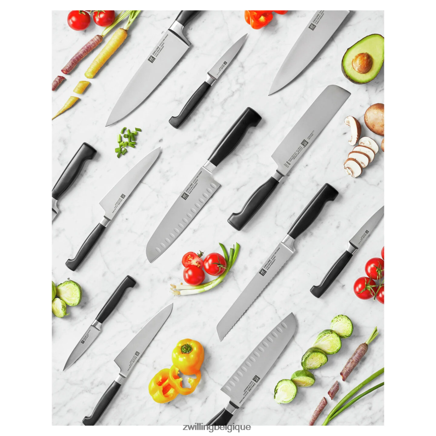 Zwilling couteau de préparation quatre étoiles de 5,5 pouces, bord fin coutellerie 206XHX174