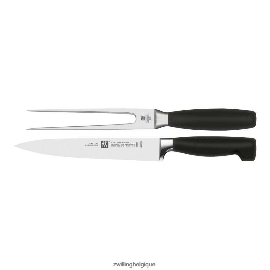 Zwilling quatre étoiles 2 pièces, couteau à trancher/à découper coutellerie 206XHX152