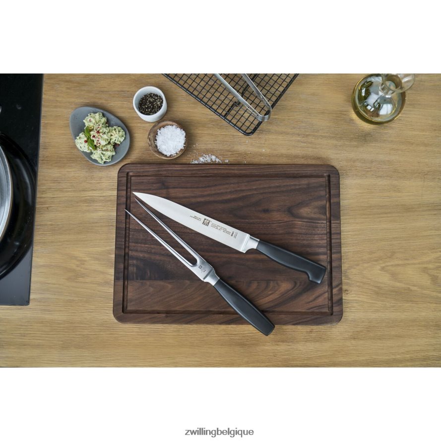 Zwilling quatre étoiles 2 pièces, couteau à trancher/à découper coutellerie 206XHX152
