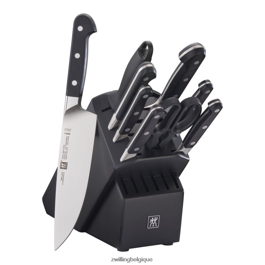 Zwilling pro 10 pièces, ensemble de blocs à couteaux, noir mat coutellerie 206XHX41