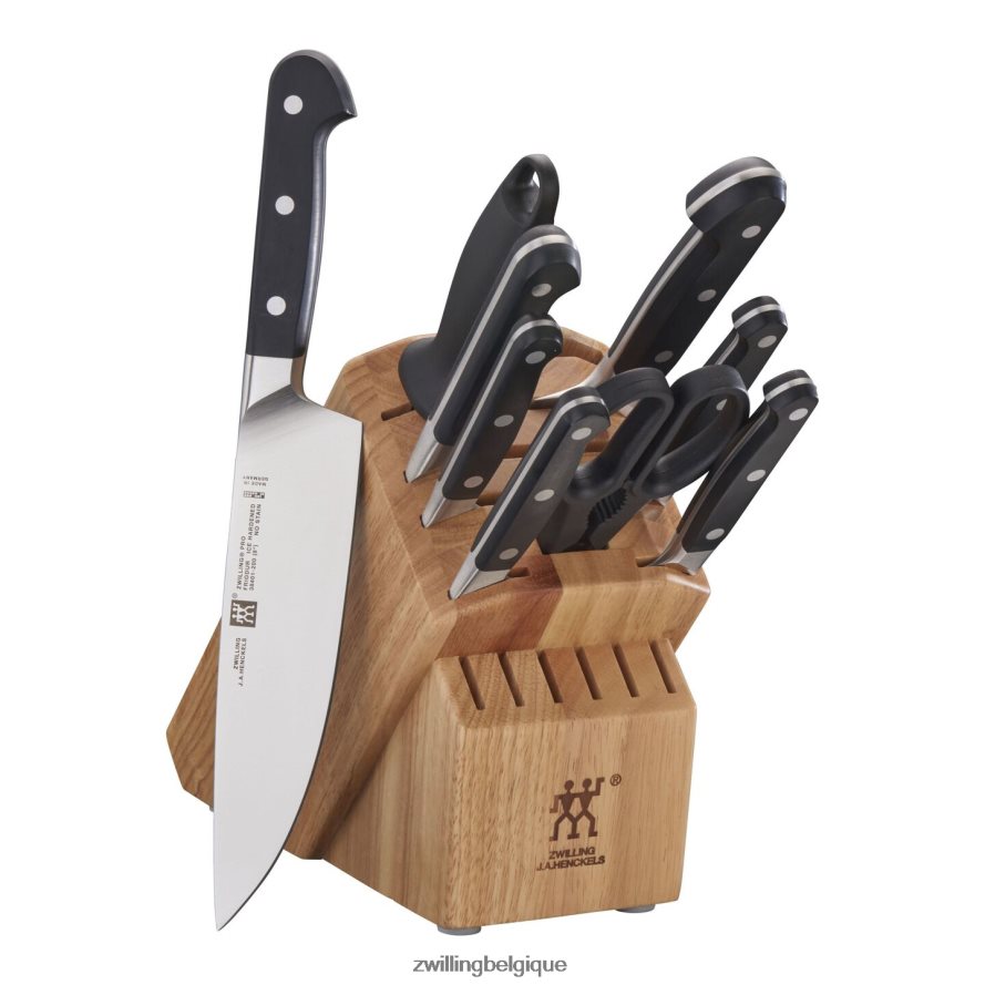 Zwilling pro 10 pièces, jeu de blocs à couteaux, naturel coutellerie 206XHX42