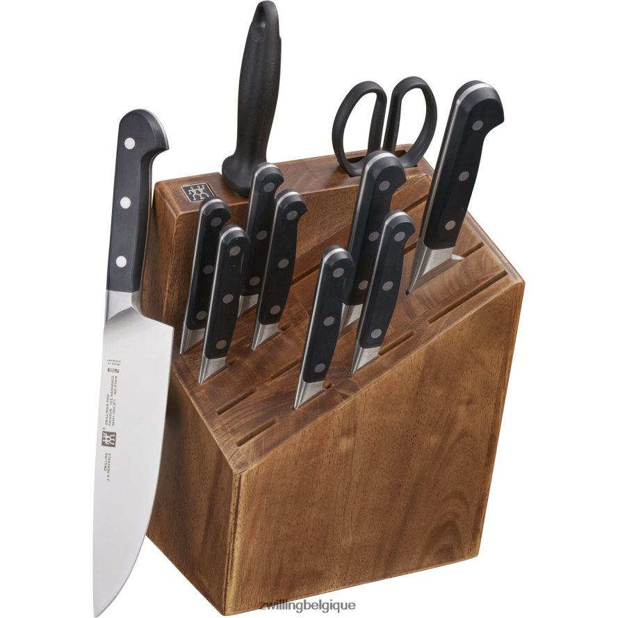 Zwilling pro 12 pcs, jeu de blocs à couteaux, marron coutellerie 206XHX226