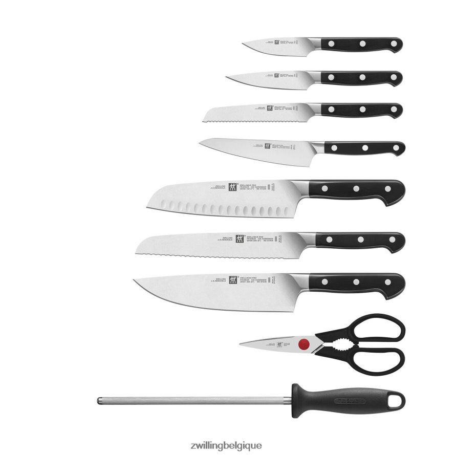 Zwilling pro 16 pièces, jeu de blocs à couteaux, acacia coutellerie 206XHX29