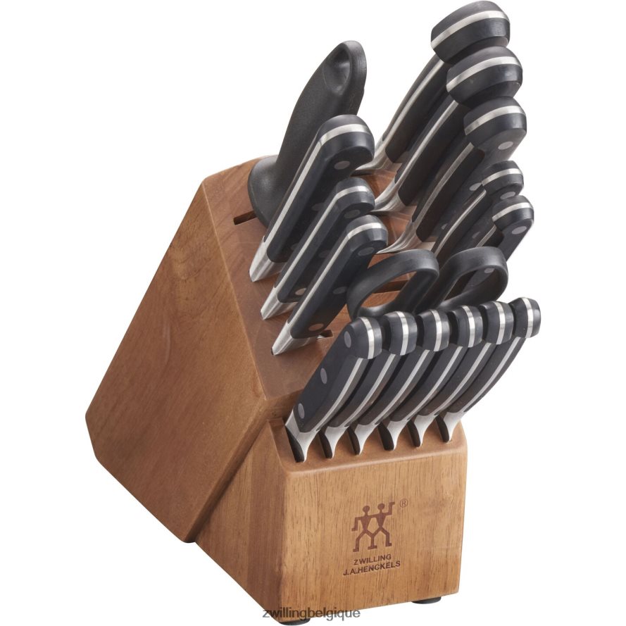 Zwilling pro 17 pièces, jeu de blocs à couteaux, naturel coutellerie 206XHX202