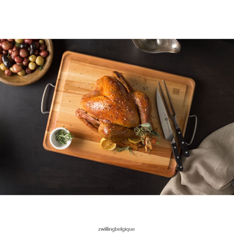 Zwilling pro 2 pièces, ensemble couteau à découper et fourchette coutellerie 206XHX77