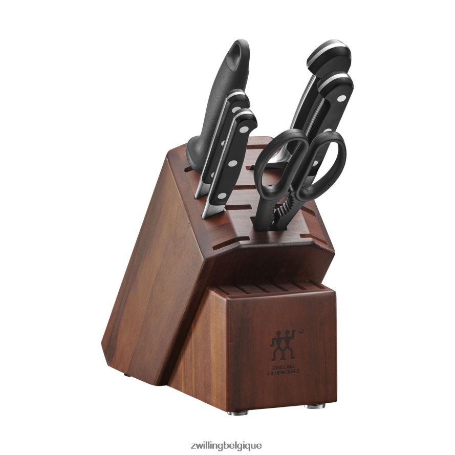 Zwilling pro 7 pièces, ensemble de blocs de couteaux coutellerie 206XHX133