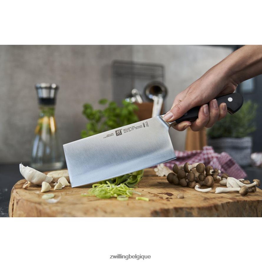 Zwilling pro 7 pouces, couteau de chef chinois/couperet à légumes coutellerie 206XHX17