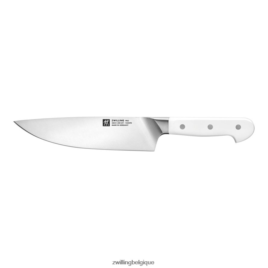 Zwilling pro le blanc 8 pouces, couteau de chef coutellerie 206XHX72