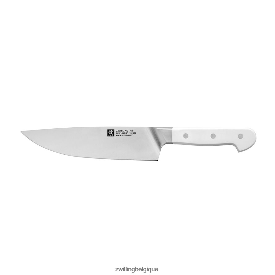 Zwilling pro le blanc 8 pouces, couteau de chef coutellerie 206XHX72