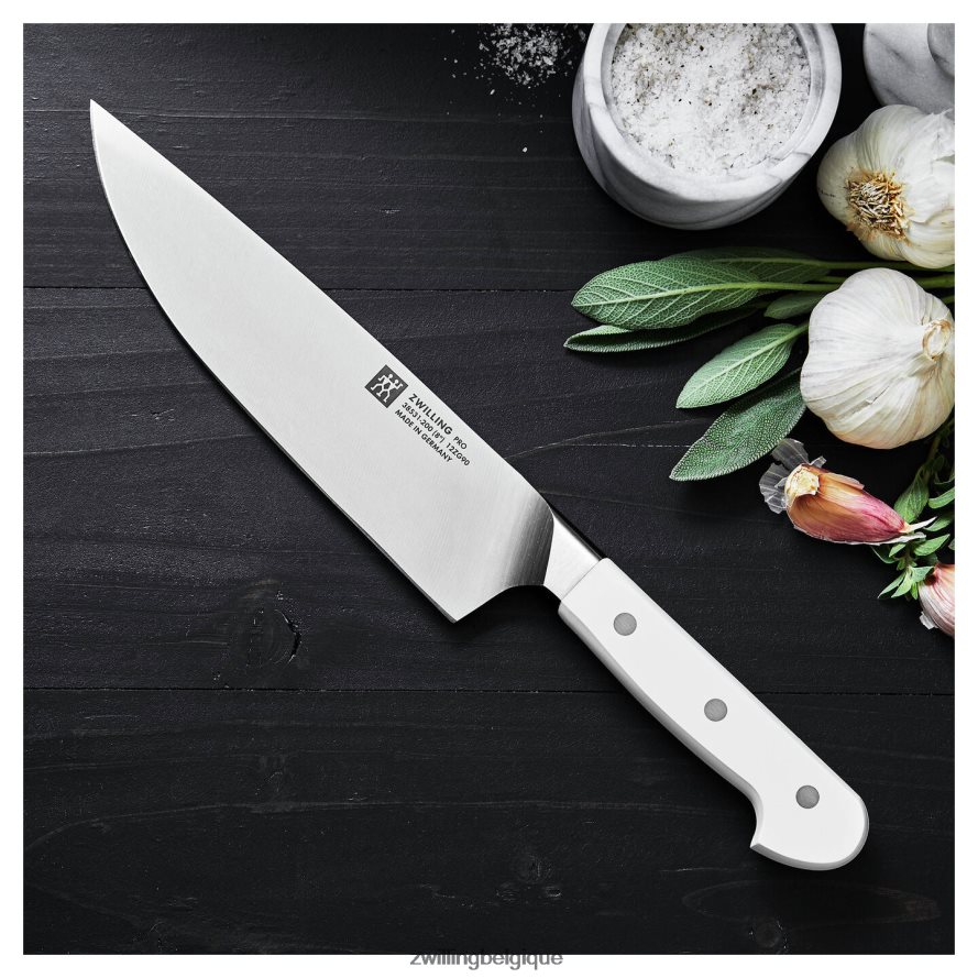 Zwilling pro le blanc 8 pouces, couteau de chef coutellerie 206XHX72