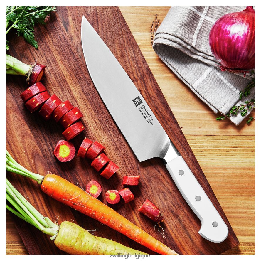 Zwilling pro le blanc 8 pouces, couteau de chef coutellerie 206XHX72