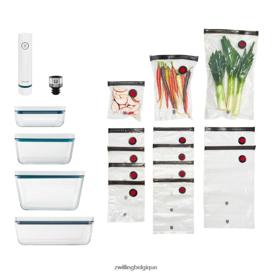 Zwilling Ensemble de démarrage sous vide Fresh & Save en verre, 16 pièces cuisine 206XHX489