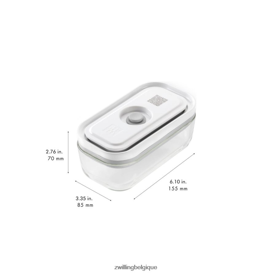 Zwilling Fresh & Save S/M/L / Set de 3 récipients sous vide, gris cuisine 206XHX451