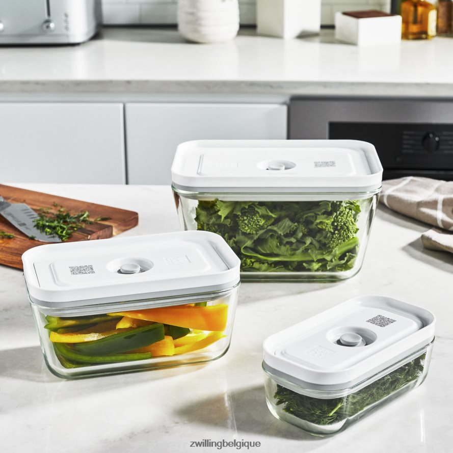 Zwilling Fresh & Save S/M/L / Set de 3 récipients sous vide, gris cuisine 206XHX451