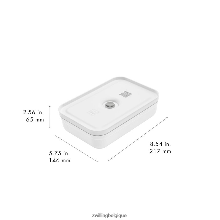 Zwilling boîte à lunch plate sous vide Fresh & Save L, plastique, blanc-gris cuisine 206XHX514