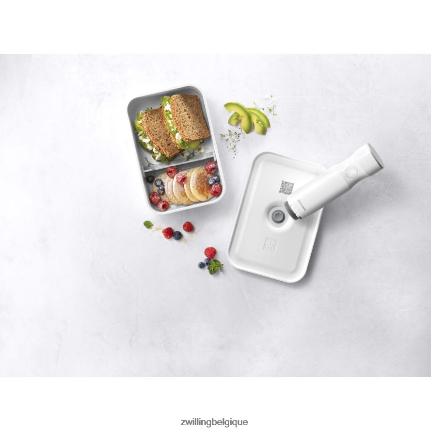 Zwilling boîte à lunch plate sous vide Fresh & Save L, plastique, blanc-gris cuisine 206XHX514