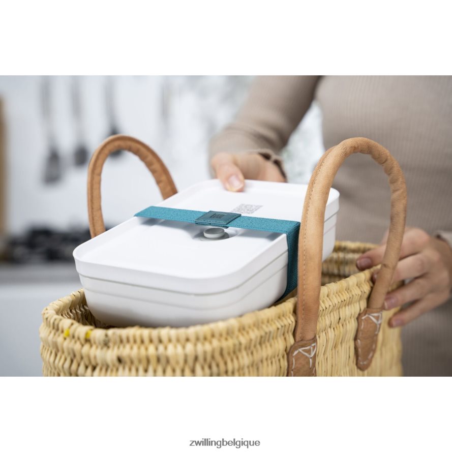 Zwilling boîte à lunch plate sous vide Fresh & Save L, plastique, blanc-gris cuisine 206XHX514