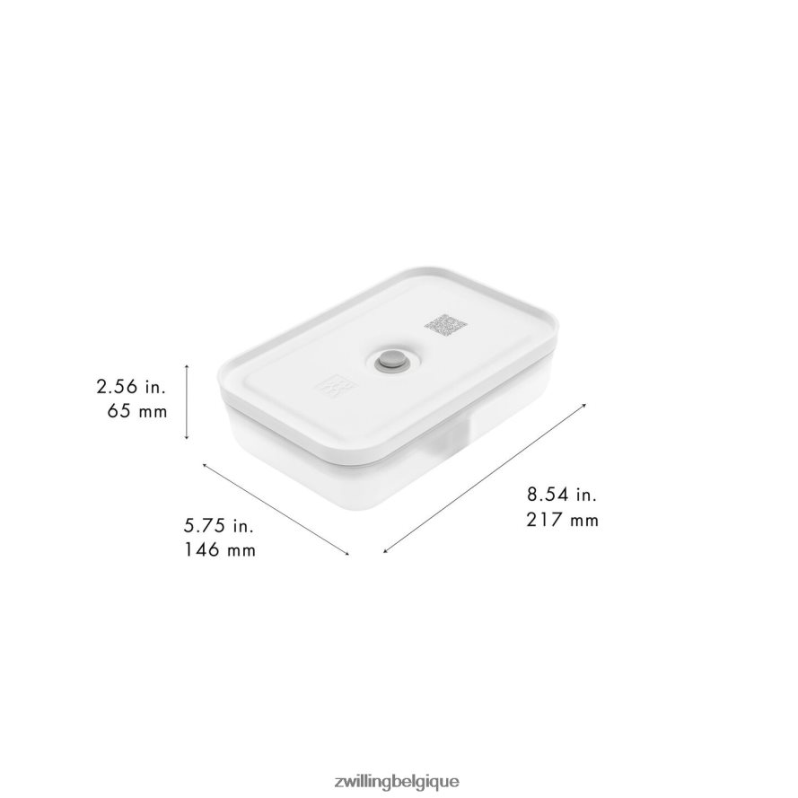 Zwilling boîte à lunch plate sous vide Fresh & Save L, plastique, gris semi-transparent cuisine 206XHX473