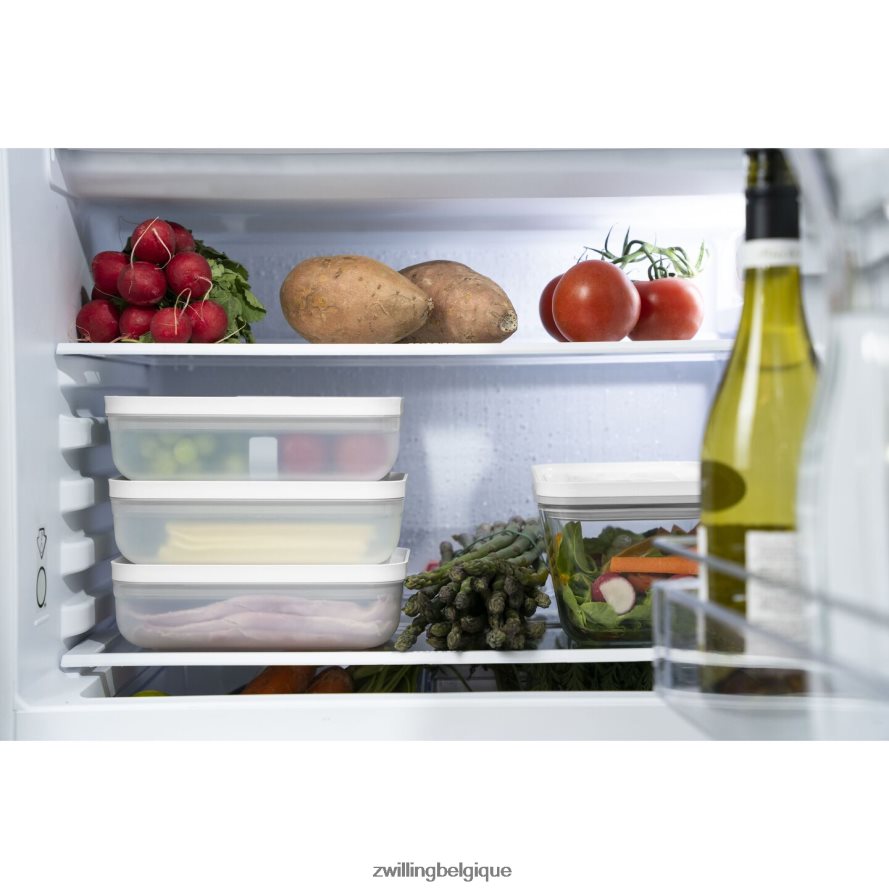 Zwilling boîte à lunch plate sous vide Fresh & Save L, plastique, gris semi-transparent cuisine 206XHX473