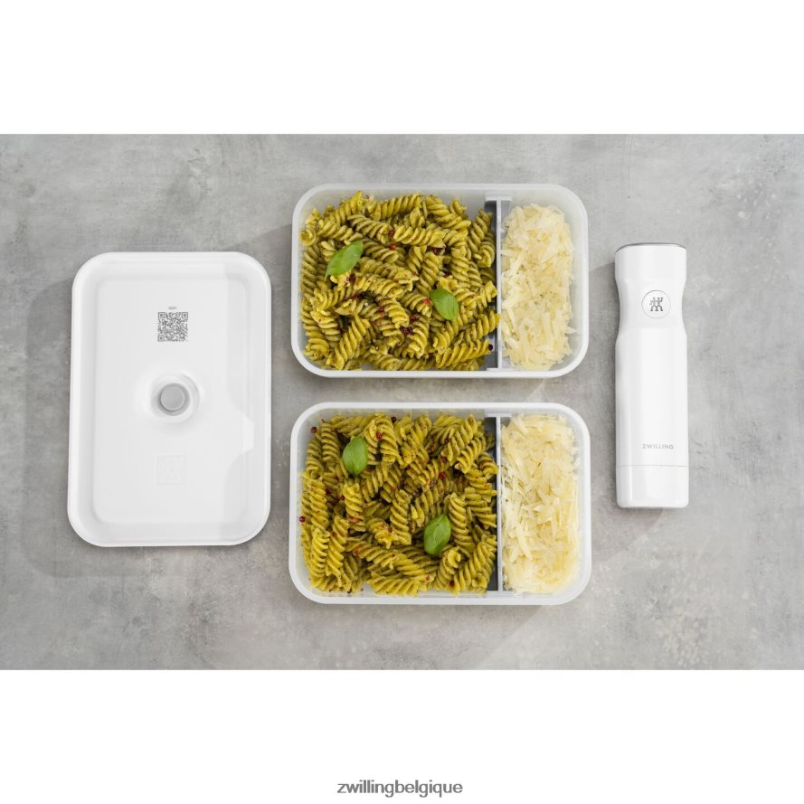 Zwilling boîte à lunch plate sous vide Fresh & Save L, plastique, gris semi-transparent cuisine 206XHX473