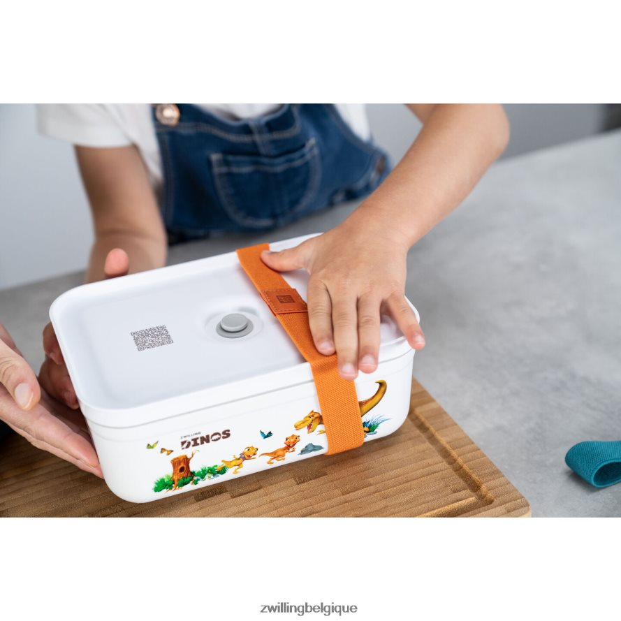 Zwilling boîte à lunch sous vide Fresh & Save L Dinos, plastique, blanc-gris cuisine 206XHX513