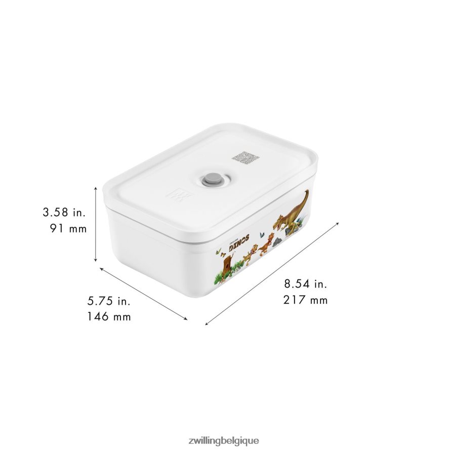 Zwilling boîte à lunch sous vide Fresh & Save L Dinos, plastique, blanc-gris cuisine 206XHX513