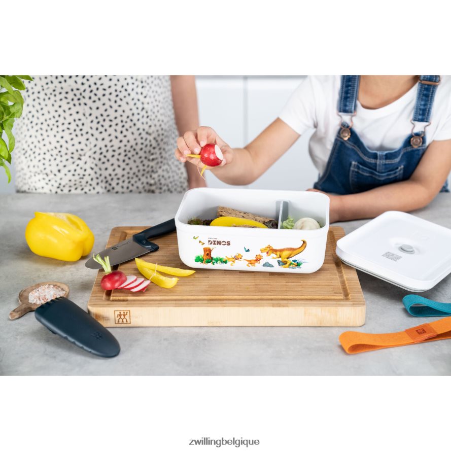 Zwilling boîte à lunch sous vide Fresh & Save L Dinos, plastique, blanc-gris cuisine 206XHX513