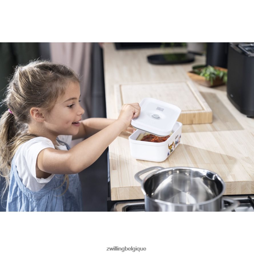 Zwilling boîte à lunch sous vide Fresh & Save M Dinos, plastique, blanc-gris cuisine 206XHX512