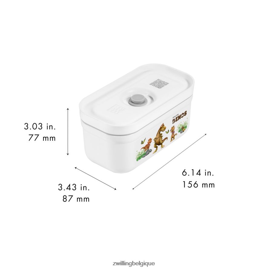 Zwilling boîte à lunch sous vide Fresh & Save S Dinos, plastique, blanc-gris cuisine 206XHX511