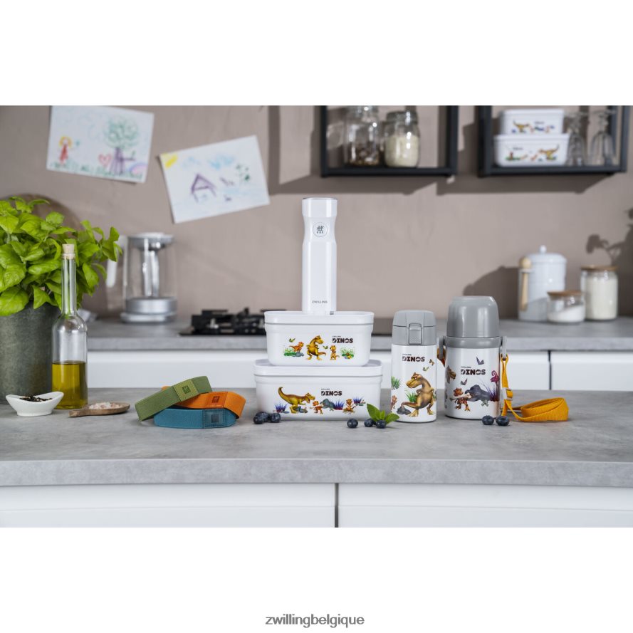 Zwilling boîte à lunch sous vide Fresh & Save S Dinos, plastique, blanc-gris cuisine 206XHX511