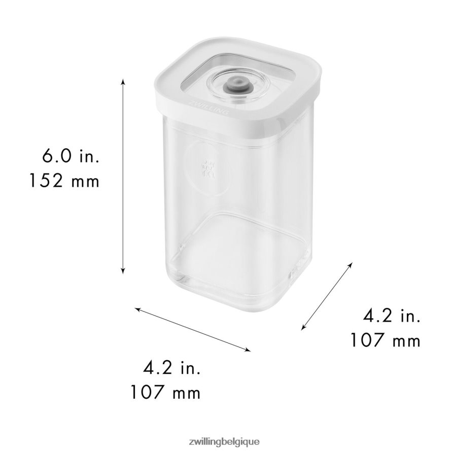 Zwilling contenant cube Fresh & Save 2s, 0,875 qt, transparent-blanc cuisine 206XHX526