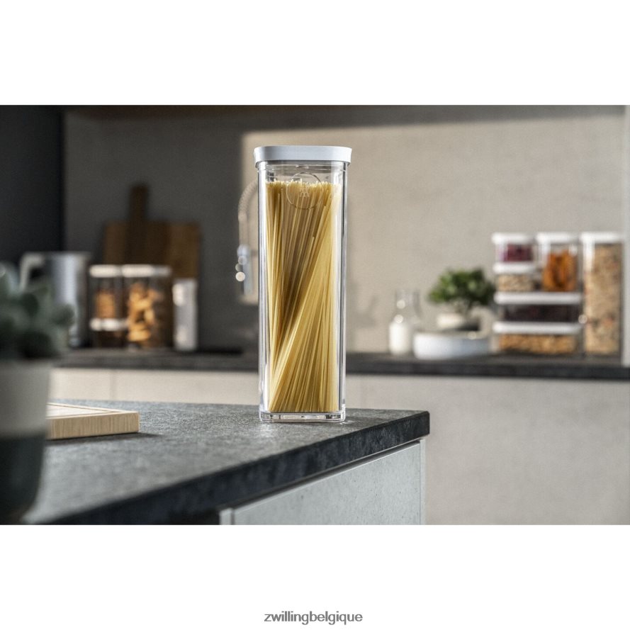 Zwilling ensemble de contenants cubes Fresh & Save 4s, 1,75 qt, transparent-blanc cuisine 206XHX490