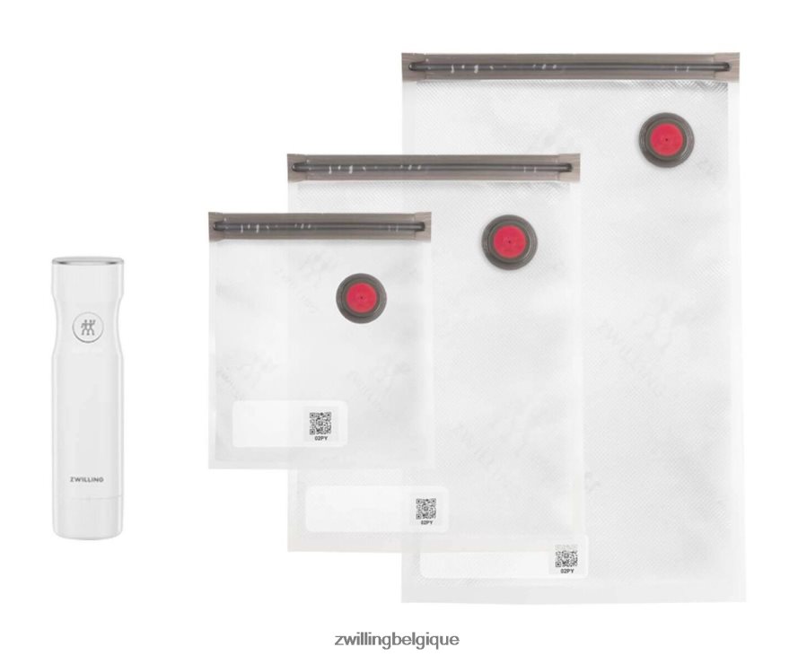 Zwilling ensemble pompe et sac Fresh & Save, s/m/l / 4 pièces, blanc cuisine 206XHX524