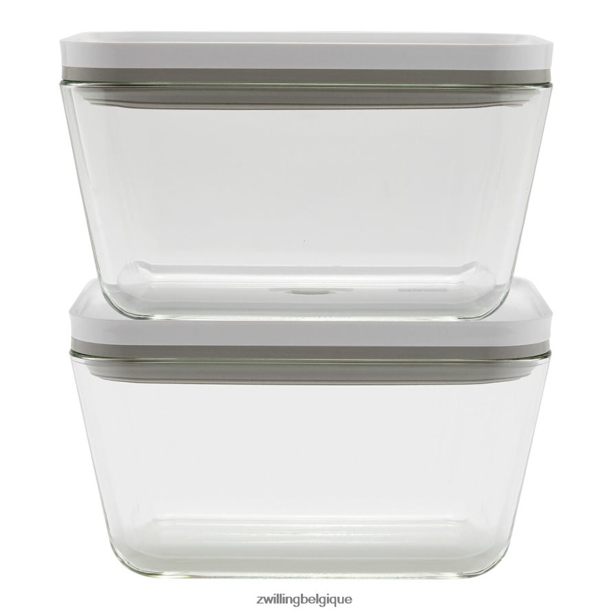 Zwilling fresh & save l / 2 pièces grand récipient sous vide, verre, gris cuisine 206XHX495