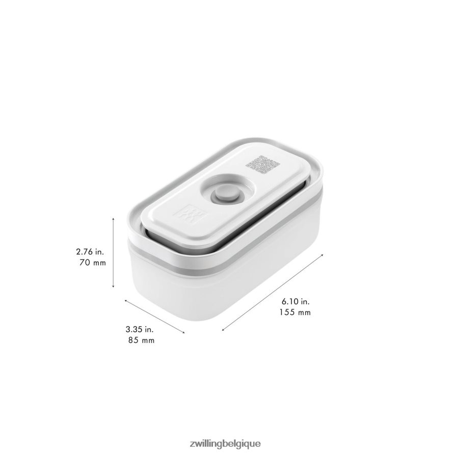 Zwilling fresh & save s/m/l / 3 pièces récipient sous vide, plastique, gris semi-transparent cuisine 206XHX476