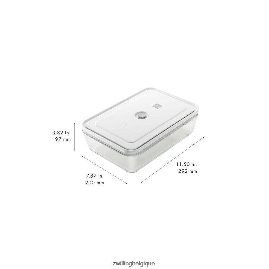Zwilling plat à gratin sous vide Fresh & Save, verre, gris cuisine 206XHX461