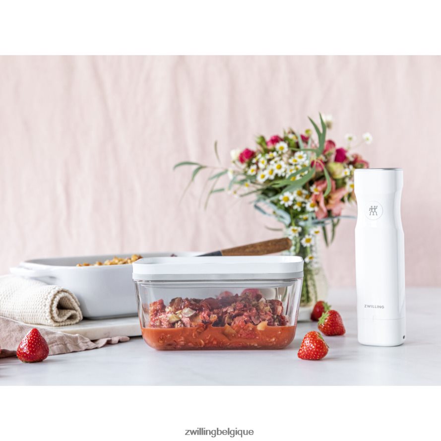 Zwilling pompe à vide Fresh & Save avec capuchon de chargement, blanche cuisine 206XHX452