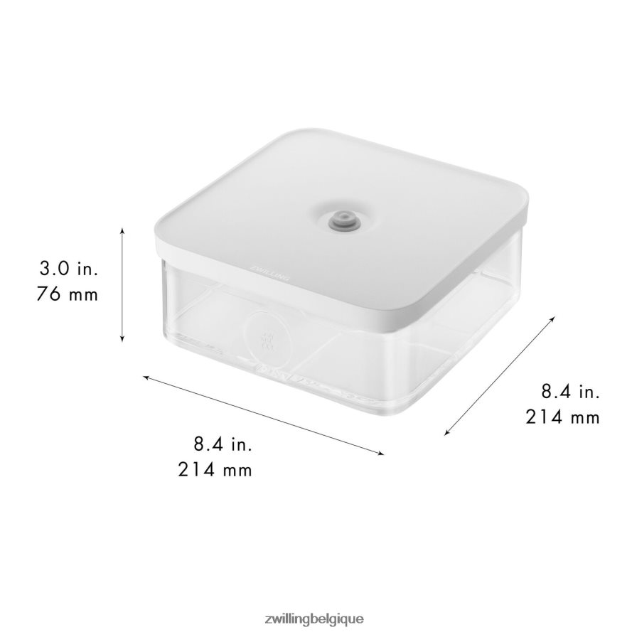 Zwilling récipient cube Fresh & Save L, 1,75 qt, transparent-blanc cuisine 206XHX475