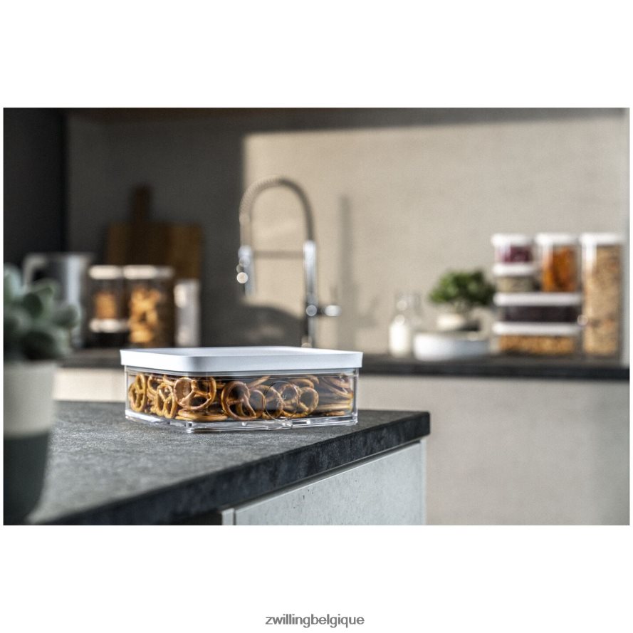Zwilling récipient cube Fresh & Save L, 1,75 qt, transparent-blanc cuisine 206XHX475