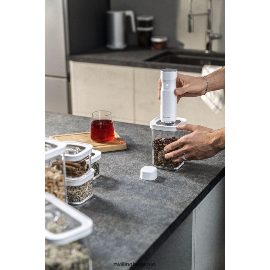 Zwilling récipient cube Fresh & Save L, 1,75 qt, transparent-blanc cuisine 206XHX475