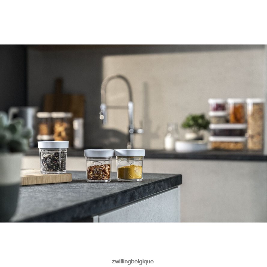 Zwilling set d\'épices cube Fresh & Save, xs / 3 pcs, transparent-blanc cuisine 206XHX465