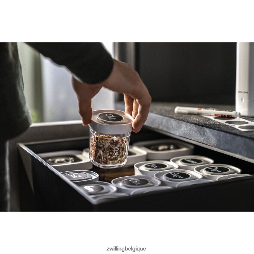 Zwilling set d\'épices cube Fresh & Save, xs / 3 pcs, transparent-blanc cuisine 206XHX465