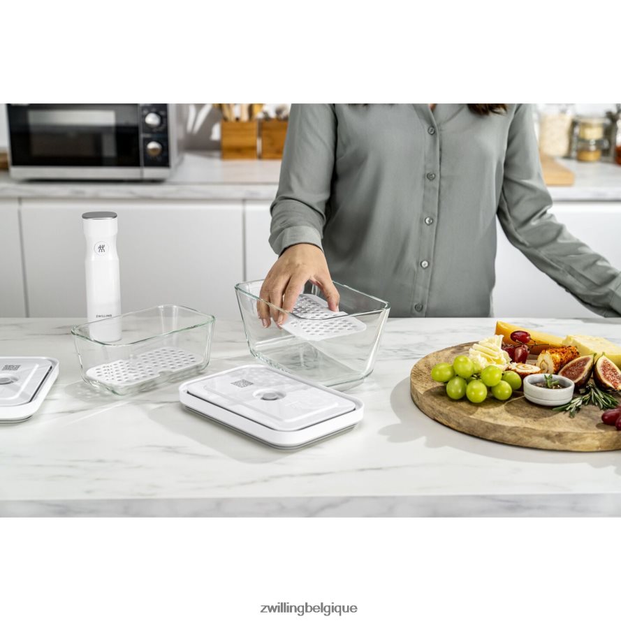 Zwilling set de égouttoirs Fresh & Save pour récipients en verre, m/l / 2 pièces cuisine 206XHX466