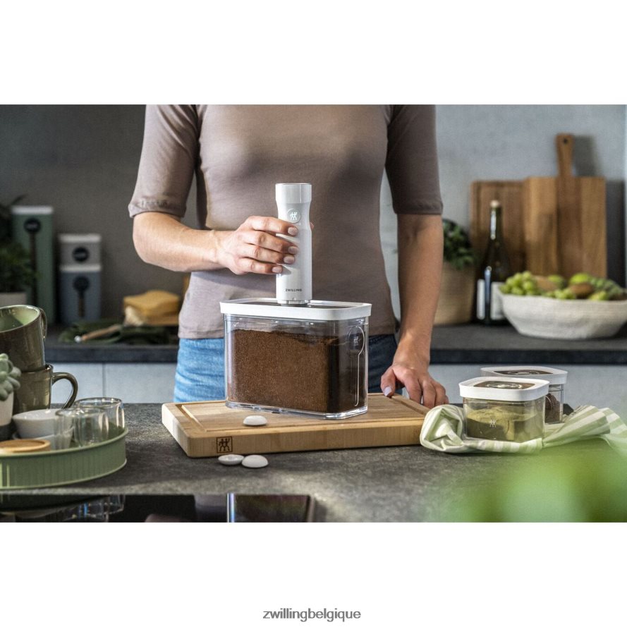 Zwilling set de récipients cubes Fresh & Save avec pompe à vide, moyen, 6 pièces, blanc transparent cuisine 206XHX478