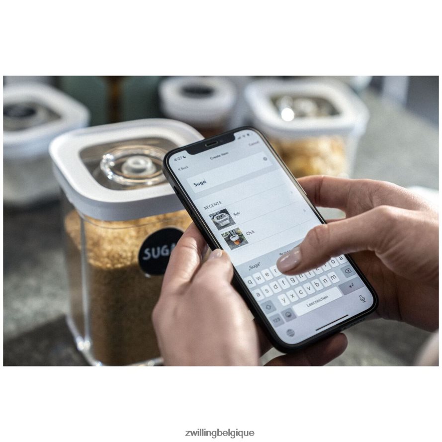 Zwilling set de récipients cubes Fresh & Save avec pompe à vide, moyen, 6 pièces, blanc transparent cuisine 206XHX478