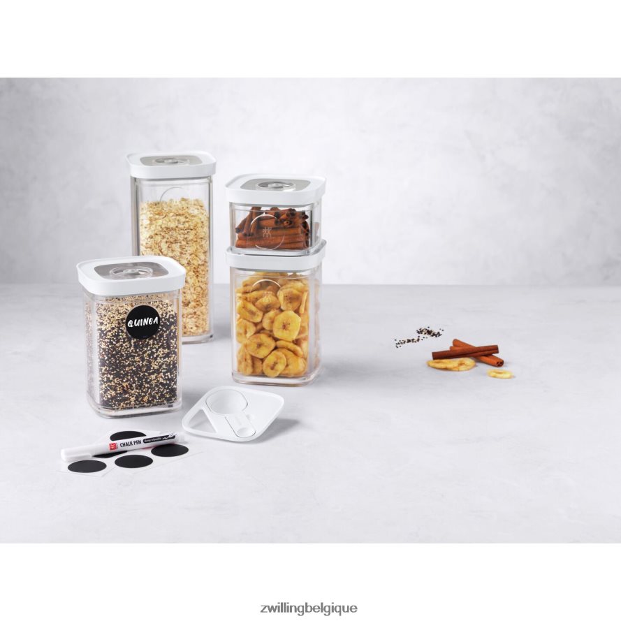 Zwilling set de récipients cubes Fresh & Save, s / 6 pcs, transparent-blanc cuisine 206XHX454