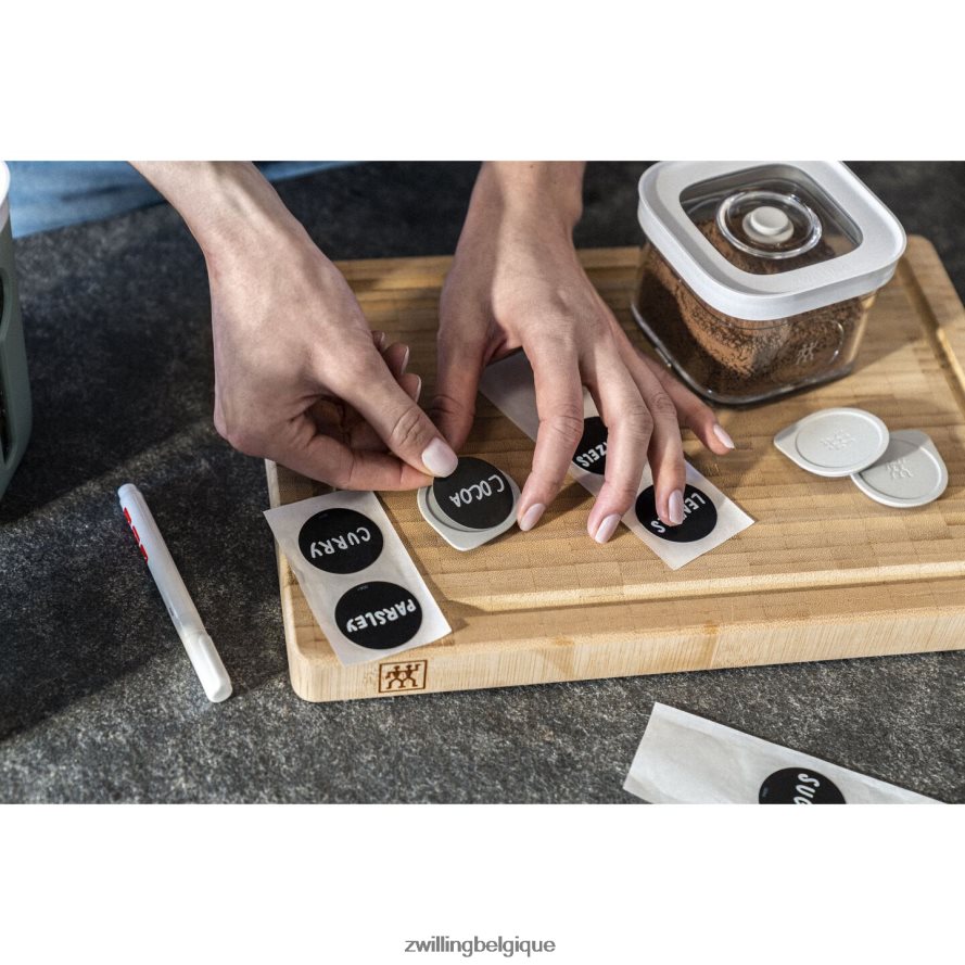 Zwilling set de récipients cubes Fresh & Save, s / 6 pcs, transparent-blanc cuisine 206XHX454